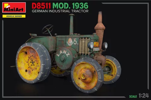 MiniArt German Industrial Tractor D8511  Mod. 1936 – 1:24 munkagép makett