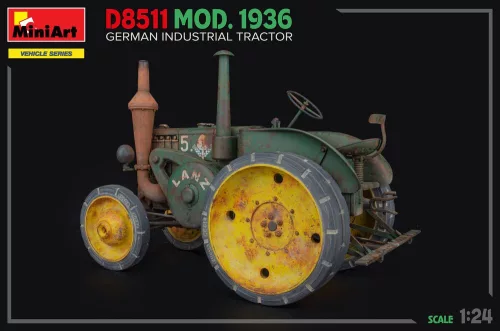 MiniArt German Industrial Tractor D8511  Mod. 1936 – 1:24 munkagép makett