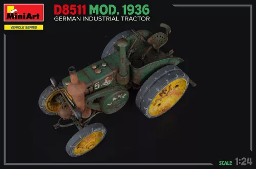 MiniArt German Industrial Tractor D8511  Mod. 1936 – 1:24 munkagép makett