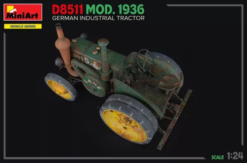 MiniArt German Industrial Tractor D8511  Mod. 1936 – 1:24 munkagép makett