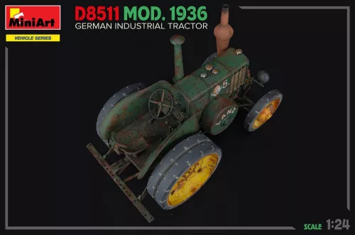 MiniArt German Industrial Tractor D8511  Mod. 1936 – 1:24 munkagép makett