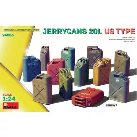   MiniArt Jerrycans 20L US Type – 1:24 dioráma-kiegészítő