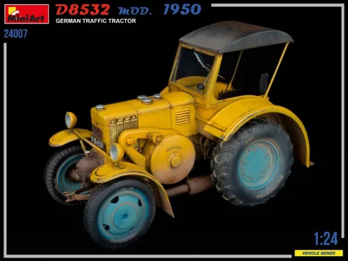 MiniArt German Traffic Tractor D8532  Mod.1950 – 1:24 munkagép makett