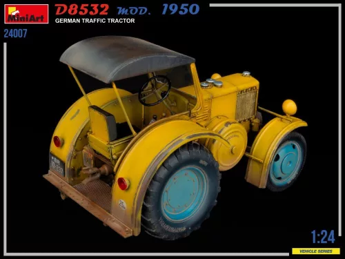 MiniArt German Traffic Tractor D8532  Mod.1950 – 1:24 munkagép makett