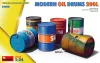 MiniArt Modern Oil Drums 200L – 1:24 dioráma-kiegészítő