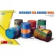 MiniArt Modern Oil Drums 200L – 1:24 dioráma-kiegészítő
