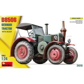   MiniArt German Tractor D8506 w/Roof – 1:24 munkagép makett