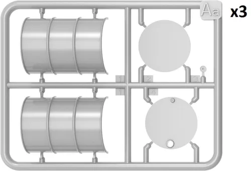 MiniArt Fuel & Oil Drums 1930-50's Set 2 – 1:24 dioráma-kiegészítő