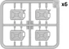 MiniArt Plastic Cans 20L Set – 1:24 dioráma-kiegészítő