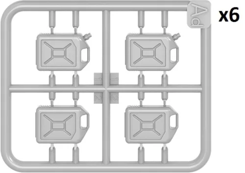 MiniArt Plastic Cans 20L Set – 1:24 dioráma-kiegészítő