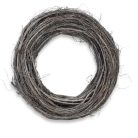 Bohém koszorúalap 35 cm – természetes vessző alap kreatív dekorációkhoz