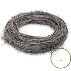   Bohém koszorúalap 35 cm – természetes vessző alap kreatív dekorációkhoz