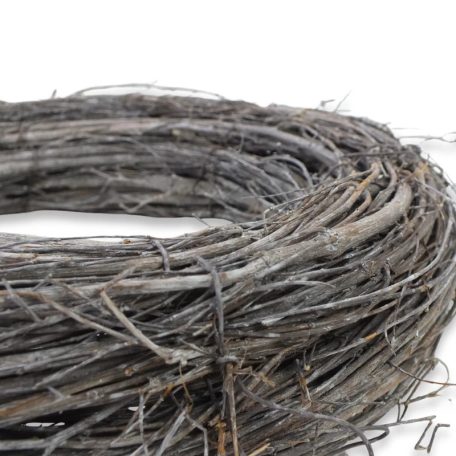 Bohém koszorúalap 35 cm – természetes vessző alap kreatív dekorációkhoz