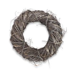   Madagaszkár koszorúalap natúr 25 cm – stabil dekorációs alap ajtódíszekhez és kreatív koszorúkhoz