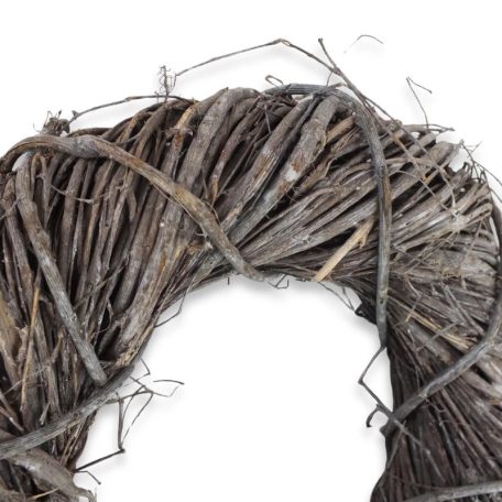 Madagaszkár koszorúalap natúr 25 cm – stabil dekorációs alap ajtódíszekhez és kreatív koszorúkhoz