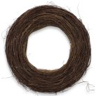 Fészek koszorúalap barna 35 cm – természetes dekorációs alap ajtódíszekhez