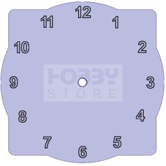 Fa óralap hullámos arab számmal 5, 15 cm-es  - 24303