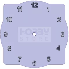 Fa óralap hullámos arab számmal 5, 15 cm-es  - 24303