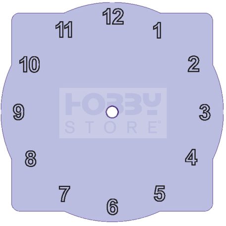 Fa óralap hullámos arab számmal 5, 15 cm-es  - 24303