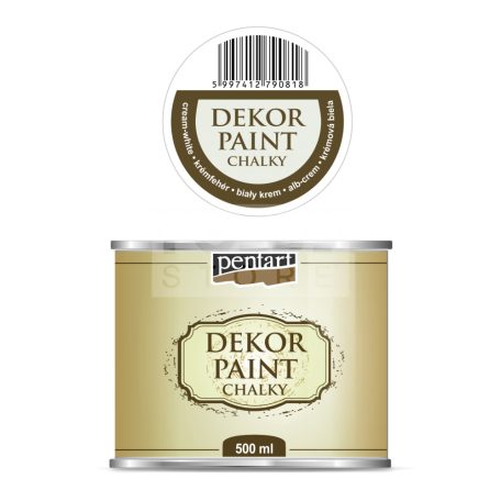Pentart Dekorfesték lágy (chalky) krémfehér 500 ml 25235