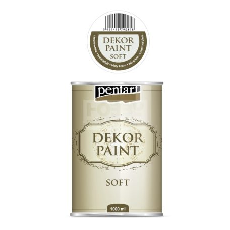 Pentart Dekorfesték lágy (chalky) krémfehér 1000 ml 25237