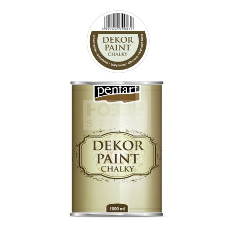 Pentart Dekorfesték lágy (chalky) krémfehér 1000 ml 25237
