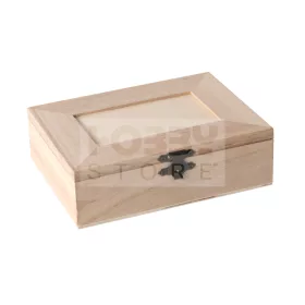   Fadoboz, 4 rekeszes, belül tükrös 14 x 10 x 3,5 cm - 25334