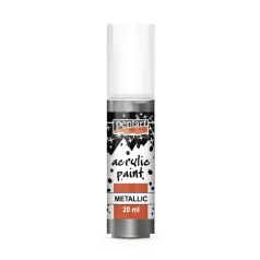   Pentart Metál grafit színű akrilfesték - hobbi festék 20 ml 25339