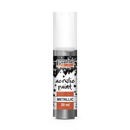 Pentart Metál grafit színű akrilfesték - hobbi festék 20 ml 25339