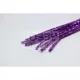 Zsenília 30 cm, 10 db/csomag - metál, lila - 25604