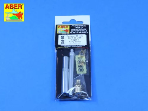 Aber Models German 88 mm KwK 36 L/56 Tiger I Early Barrel - német 88 mm-es KwK 36 L/56 Tiger I korai lövegcső