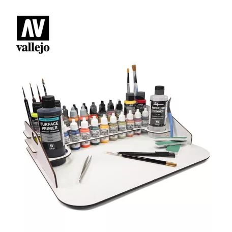 Vallejo Festéktartó állvány és munka állomás 40x30 cm 26011V