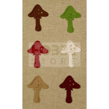 Filcfigura - Gomba C (6 db/cs, átm. kb.: 6 cm) 26158