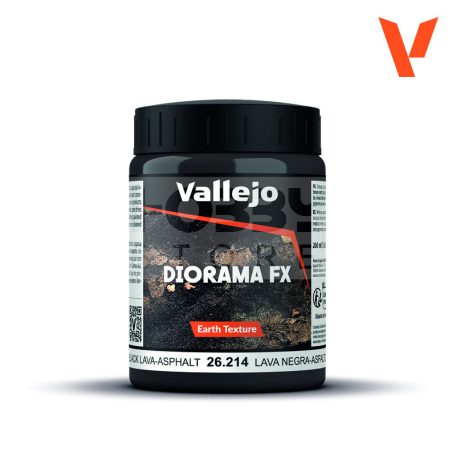 Vallejo Diorama Effect -  Black Lava-Asphalt 200 ml 26214