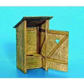 Plus Model Holz-Toilette – dioráma kellék makett