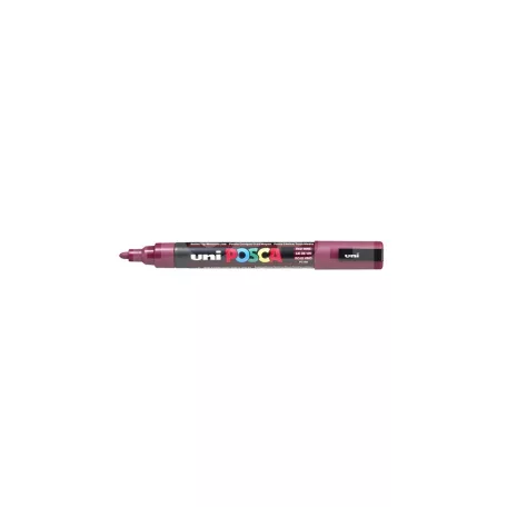 UNI POSCA PC-3M VÖRÖSBOR színű kúpos hegyű dekormarker-filctoll (0.9-1.3 mm) - 26499U