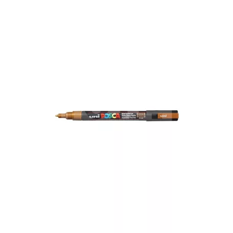 UNI POSCA PC-3M BRONZ színű kúpos hegyű dekormarker-filctoll (0.9-1.3 mm) - 26504U