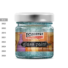 Pentart oldószeres üvegfesték - csillogó zöld 30 ml