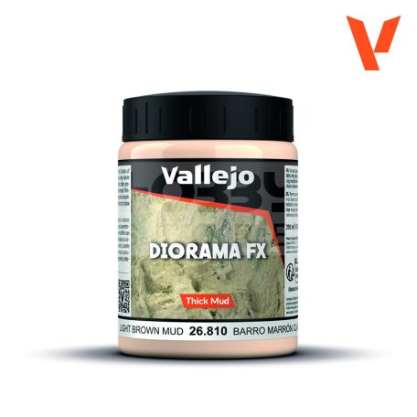 Vallejo Diorama Effect -  Light Brown Mud 200 ml 26810