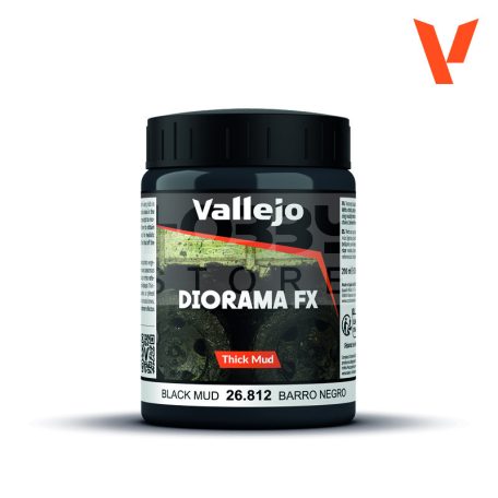 Vallejo Diorama Effect - Black Mud 200 ml 26812