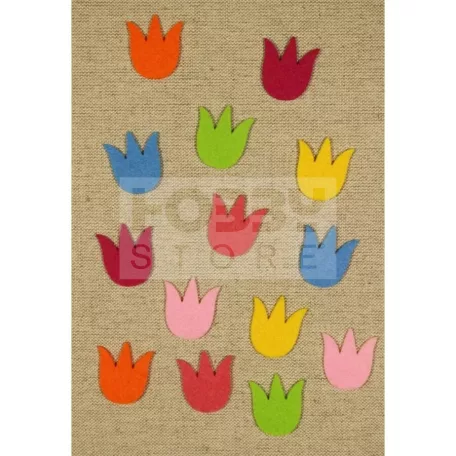 Filcfigura - Tulipánfej mini (14 db/cs) 27343