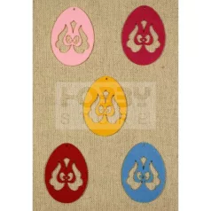   Filcfigura - Tojás tulipános - magyar B mintával (5 db/cs) 27349