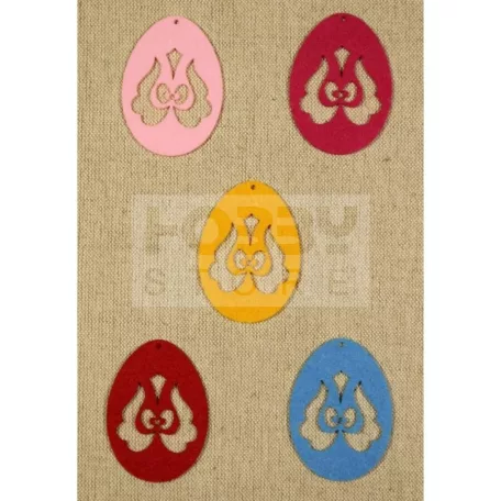 Filcfigura - Tojás tulipános - magyar B mintával (5 db/cs) 27349