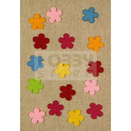 Filcfigura - Mini virág (16 db/cs) 27355