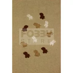 Filcfigura - Mini kutya /vegyes/ (12 db/cs) 27466