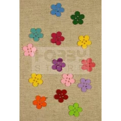   Filcfigura - Virág gomb a. filcfigura /2,5 cm/ (14 db/cs) 27477