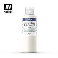   Vallejo Polyurethane Satin Varnish 200 ml - Poliuretán félfényes lakk 27652