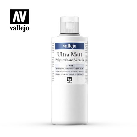 Vallejo Game Color - Polyurethane Ultra Matt Varnish 200 ml - matt lakk 27653