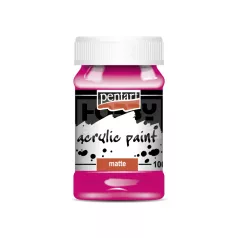   Pentart Matt magenta színű akrilfesték - hobbi festék 100 ml 2772