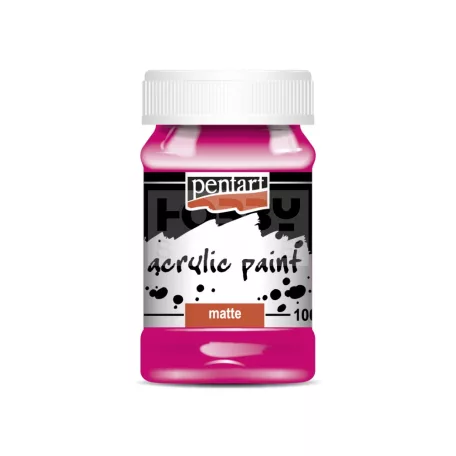 Pentart Matt magenta színű akrilfesték - hobbi festék 100 ml 2772